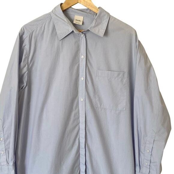 BOOB. DESIGN The Duo Maternity Nursing Shirtdress in Sky Blue- X-Large/XX-Large - Picture 8 of 16